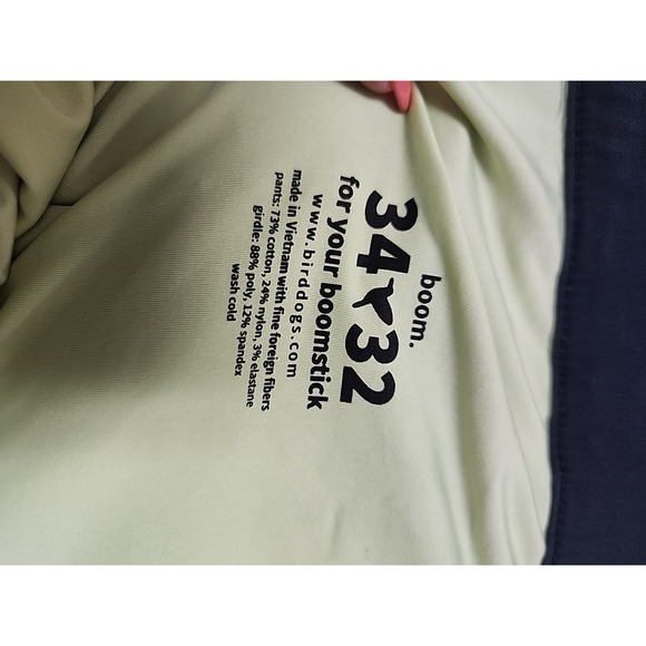 BirdDogs Pants 34x32 Charcoal Boom For Your Boomstick Performance Lined Chino - Picture 6 of 11